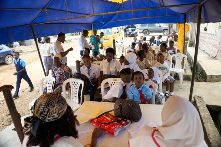 Registered Students Waiting for Screening