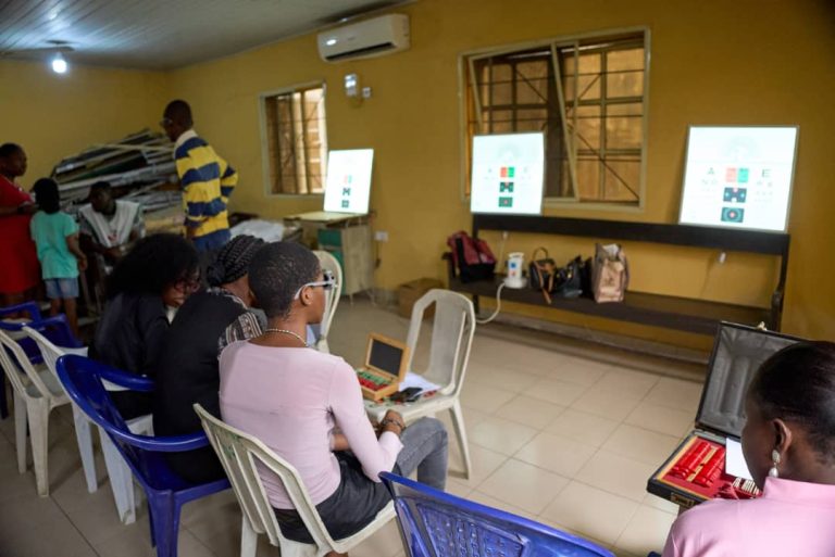 TeamRestore Doing Vision Screening Tests