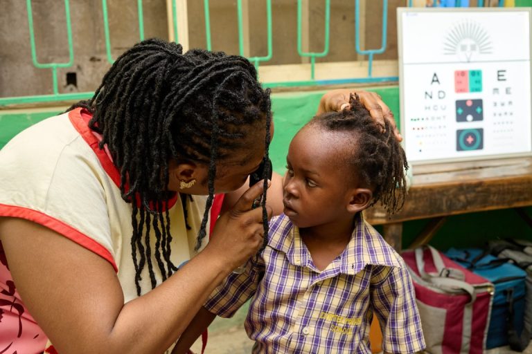 A Child going through Tests