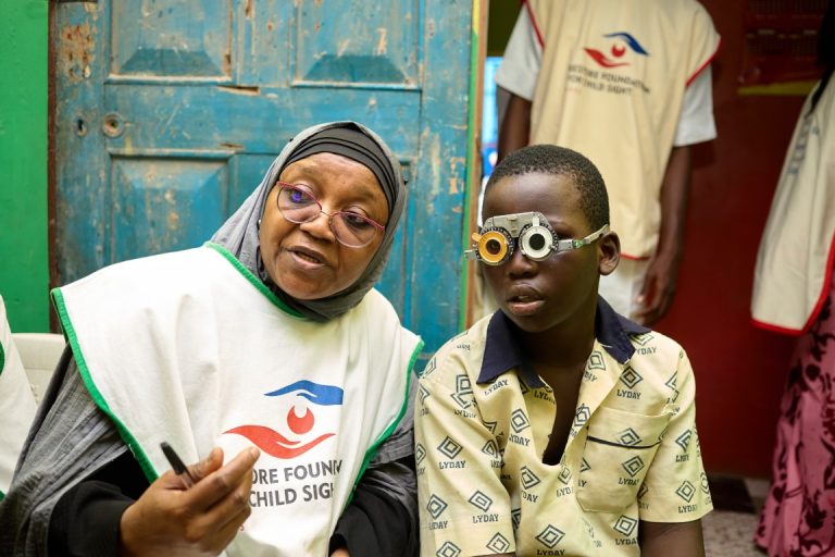 RFCS ED doing vision Screening