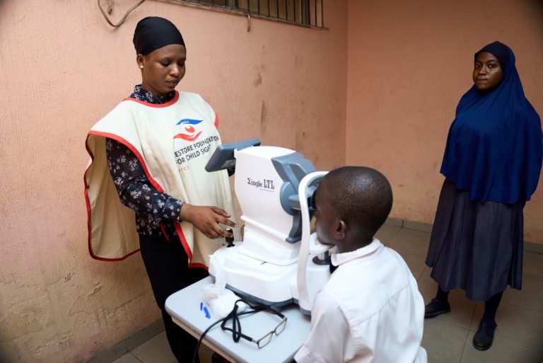 Team Restore Conducting Vision Tests