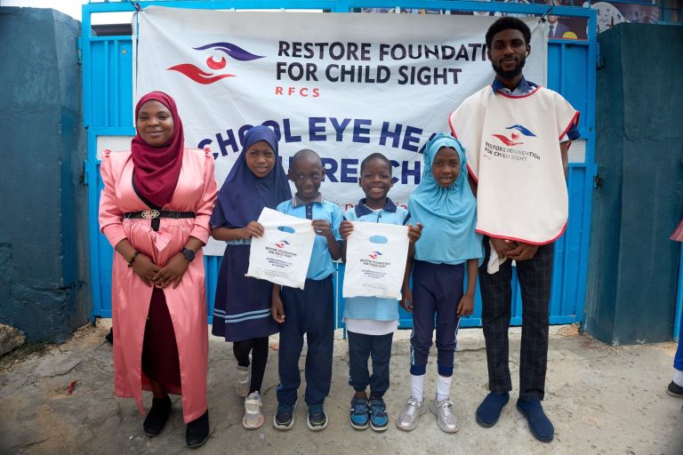 Students with their Free Medicine