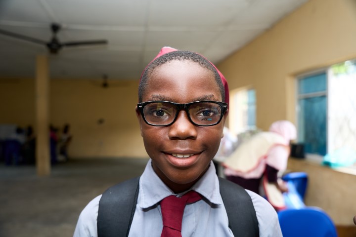 A Student With His New Frames