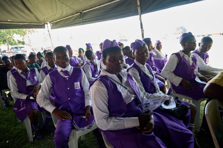 Cross-Section of Students Waiting For The Screening