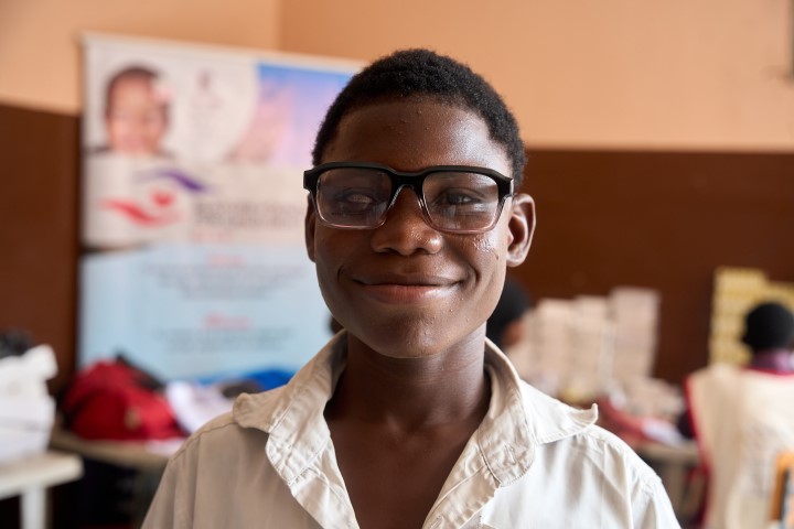 Happy About His Glasses