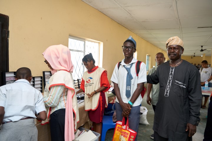 Mr. Hassan Dauda (Zone 5 Tutor General) Observing the Outreach Activities