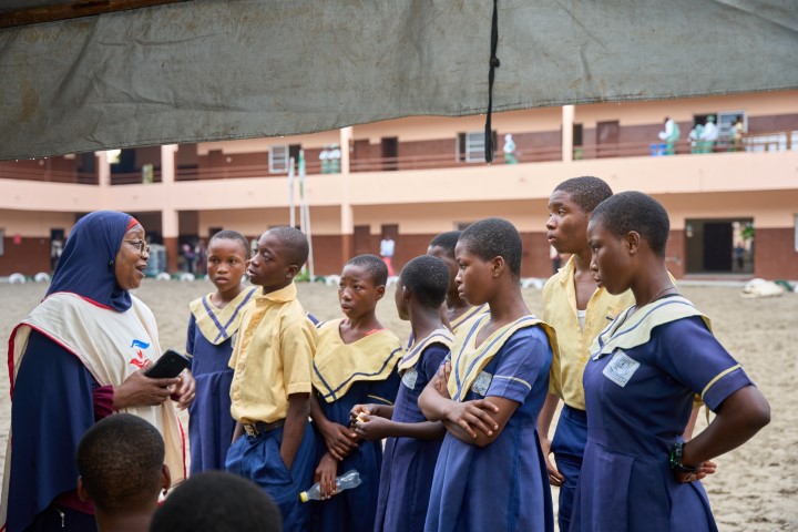 RFCS Executive Director Talking To Some Students