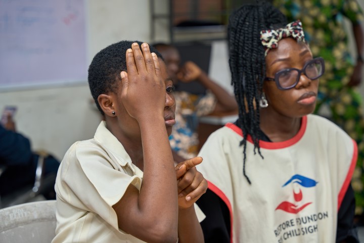 Student Being Screened By The Optometrist_