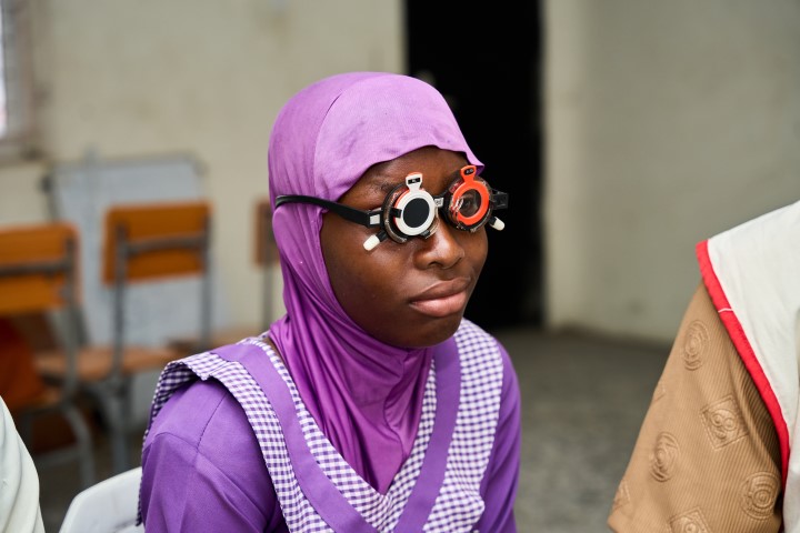 Student Being Screened