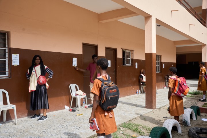 Students being Screened at Multiple Points Simultaneously