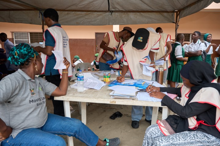 Team Restore At The Central Registration Desk