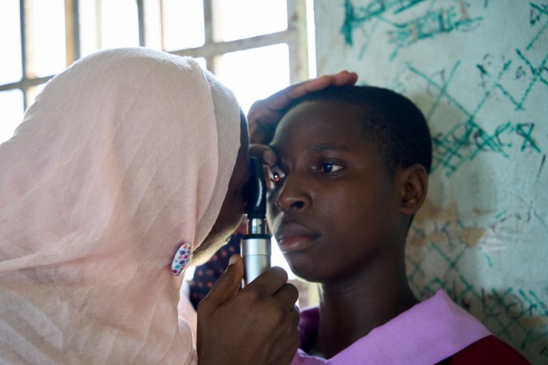 Team Restore doing an Eye Examination